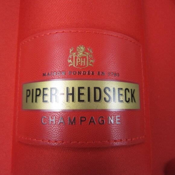 Piper Heidsieck Champagne Hard Shell Bottle And 2 Glasses Red Travel Case Only - Picture 2 of 13